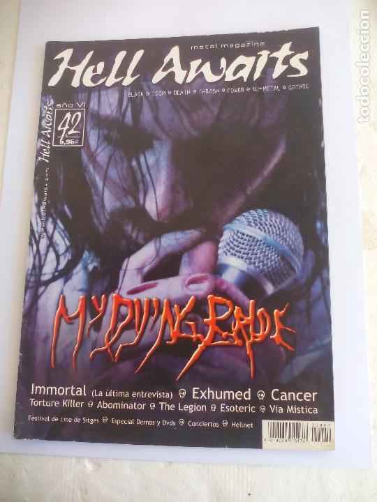 Revistas de m&uacute;sica: n&ordm;42 Revista Hell Awaits Metal magazine.Inmortal,exhumed,abominator,via mistica,torture killer