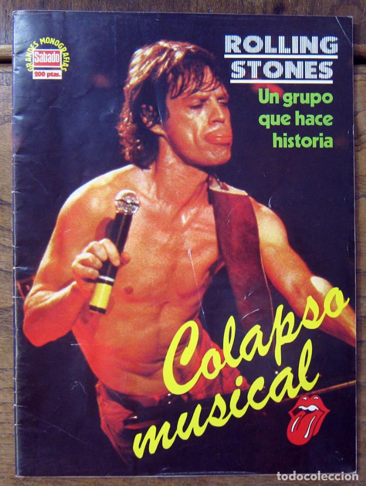 Revistas de m&uacute;sica: GRANDES MONOGRAFIAS REVISTA SABADO GRAFICO - ROLLING STONES, COLAPSO MUSICAL - 1982