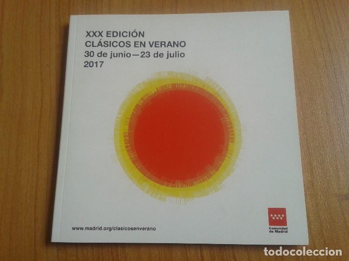 Magazines de musique: Libreto revista -- XXX Edici&oacute;n -- Cl&aacute;sicos en Verano -- Comunidad de Madrid -- 2017