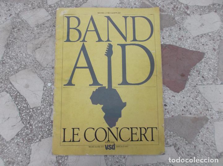 Magazines de musique: band aid le concert,1985, revista concierto emitido en directo por tele en toda europa 28x38,98 pagi