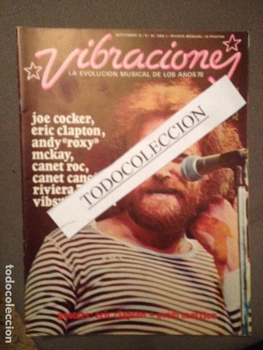 Revistas de música: VIBRACIONES 24 SET 76:JOE COCKER,CANETS ROCK/CANÇO,THE DORS,POSTER OVIDI MONTLLOR/ERIC CLAPTON - Foto 1 - 103513247