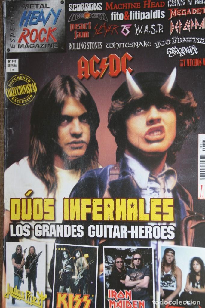 Magazines de musique: DUOS INFERNALES. GRANDES GUITAR HEROES. ESPECIAL HEAVY ROCK