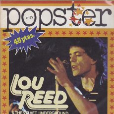 Revistas de música: REVISTA POPSTER LOU REED AND THE VELVET UNDERGROUND