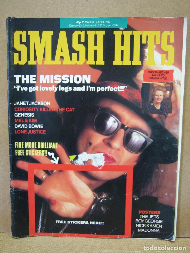 Music magazines: Revista de m&uacute;sica Smash Hits 1987
