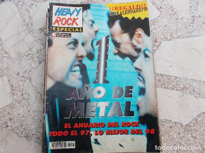 Magazines de musique: heavy rock especial n&ordm; 42, 1989, a&ntilde;o de metal, anuario del rock,todo el 97 lo mejor del 98
