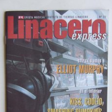 Revistas de música: LINACERO 22 ELIOT MURPHY ANTONIO FLORES KISS IGGY POP JOHNNY WINTER CELINE DION MARK KNOPFLER. Lote 120413267