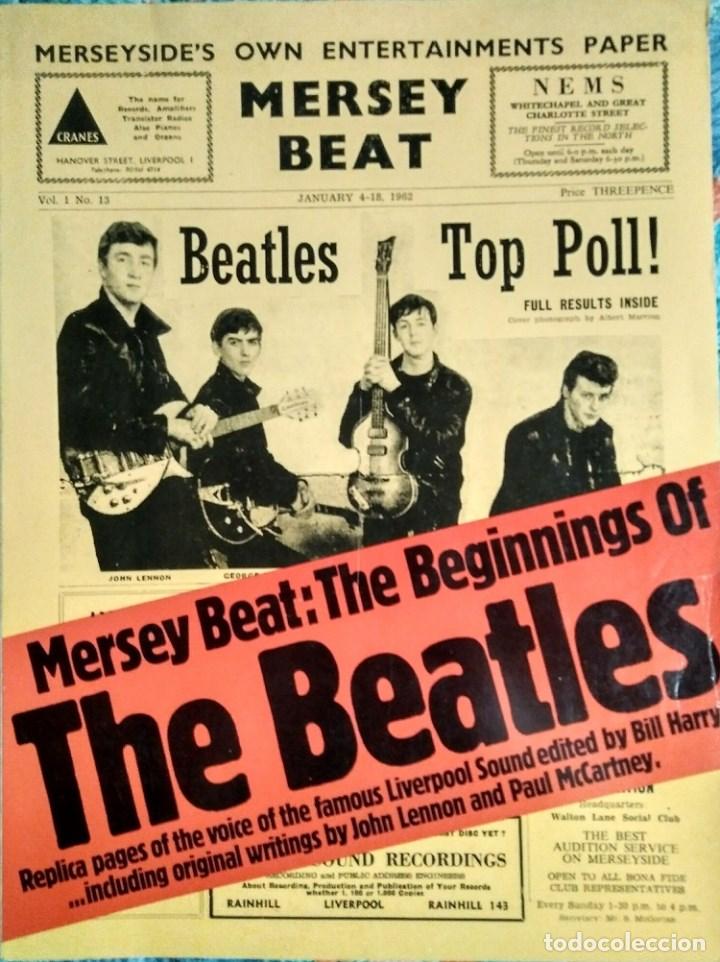 Revistas de música: Libro Mersey Beat. The beginnings of the Beatles (1977) - Rareza - Foto 1 - 120864575