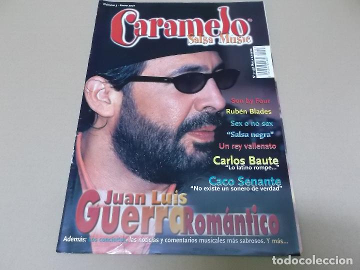 Music magazines: CARAMELO SALSA MUSIC N&ordm; 3 (REVISTA) JUAN L. GUERRA, CARLOS BAUTE, RUBEN BLADES, CACO SENANTE, LA VIE