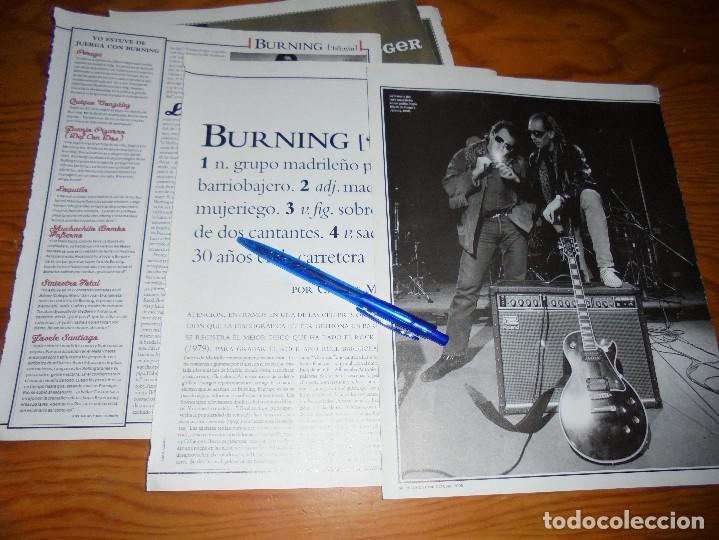 Revistas de m&uacute;sica: RECORTE PRENSA : ENTREVISTA AL GRUPO DE ROCK ESPA&Ntilde;OL,  BURNING..ROLLING STONES, OCTBRE 2005