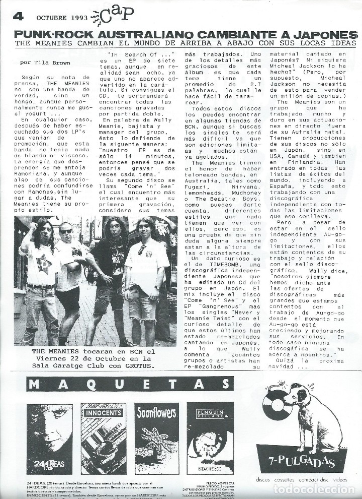 Revistas de m&uacute;sica: CAP MAGAZINE N&ordm; 1 - Foto 2