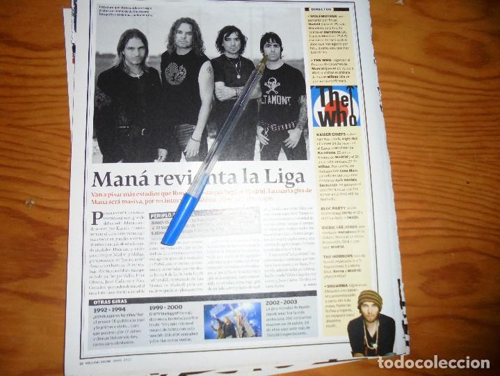 Revistas de m&uacute;sica: RECORTE PRENSA :  MAN&Aacute;, REVIENTA LA LIGA . ROLLING STONE, MAYO 2007