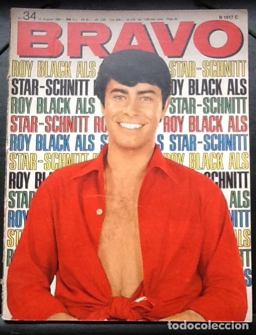 Revistas de m&uacute;sica: REVISTA ALEMANA BRAVO, N&ordm; 34 AGOSTO 1966, ROY BLACK, P&Oacute;STER CENTRAL ROLLING STONES