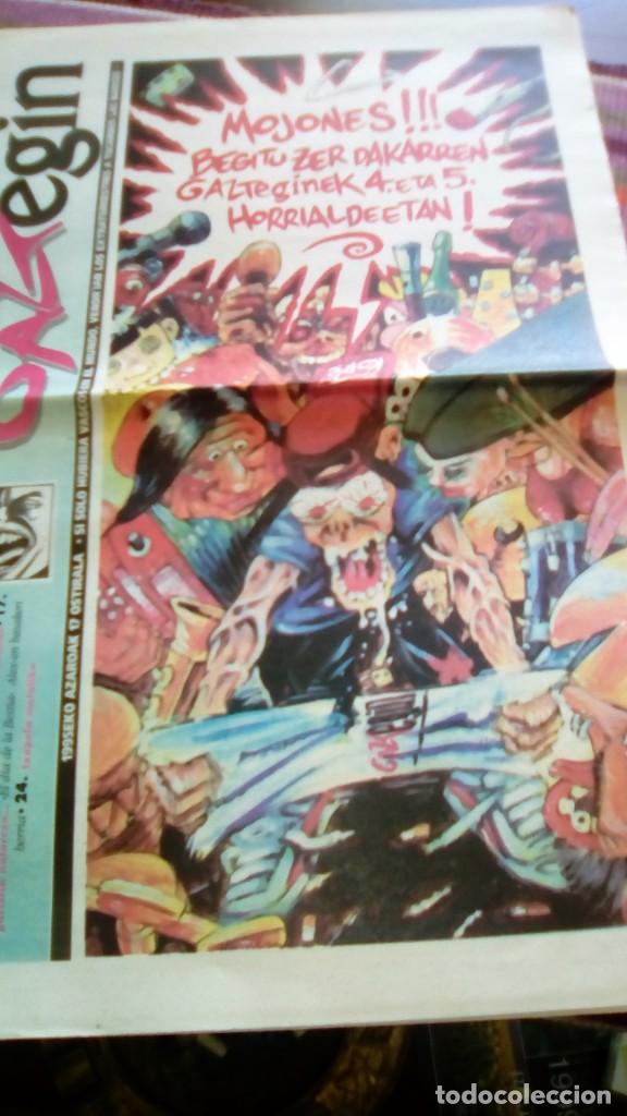 Magazines de musique: GAZTEGIN 1995 BAT BI HIRU 20 P&Aacute;GINAS ROBERTO MOSO ZARAMA JAYNE COUNTY MADNESS STORBAIS