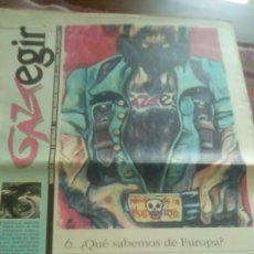 Revistas de música: GAZTEGIN 1994 BAT BI HIRU 24 PÁGINAS VIERNES 13 PARADISE LOST GREEN DAY IRONIC CANCER PHOBIA. Lote 132972382