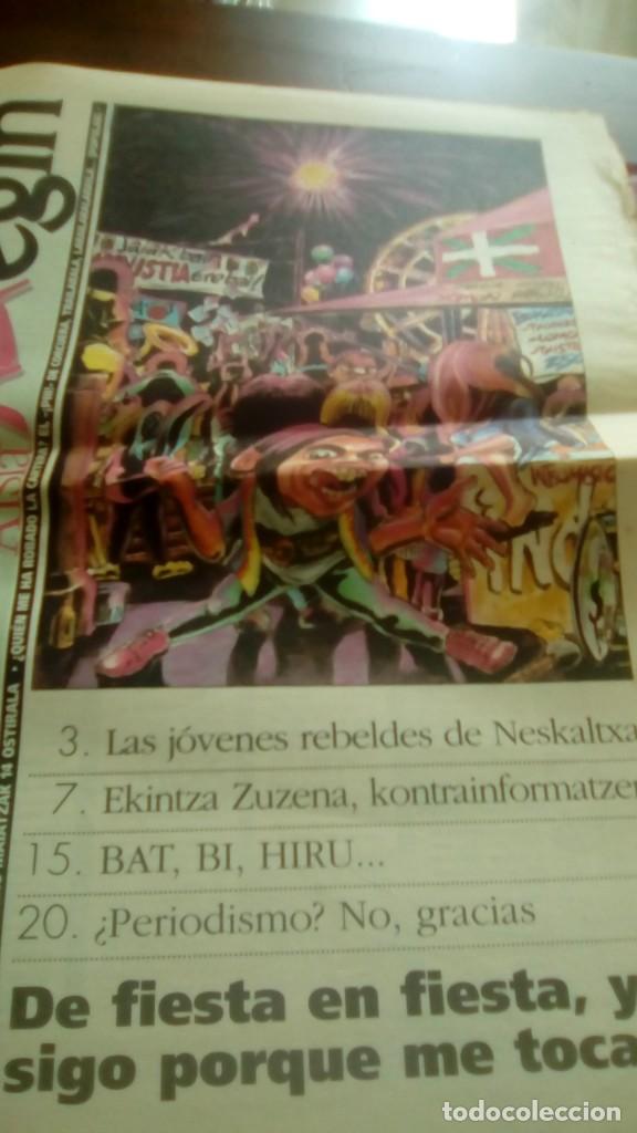 Music magazines: GAZTEGIN 1993 32 P&Aacute;GINAS BAT BI HIRU NEGU GORRIAK TOY DOLLS EL BOSQUE MANOLO TENA CAPITAN FLYNN