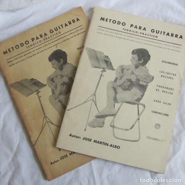 Revistas de m&uacute;sica: 2 vol&uacute;menes iguales de M&eacute;todo para guitarra Jos&eacute; Mart&iacute;n Albo. Volumen 1. 1972-1974