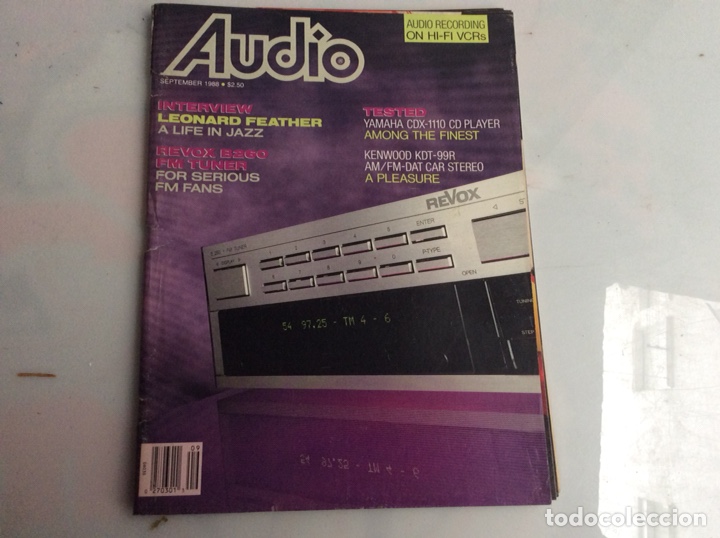 Musikzeitschriften: AUDIO SEPTEMBER 1988 - APARATOS DE MUSICA - EDICION EN INGLES