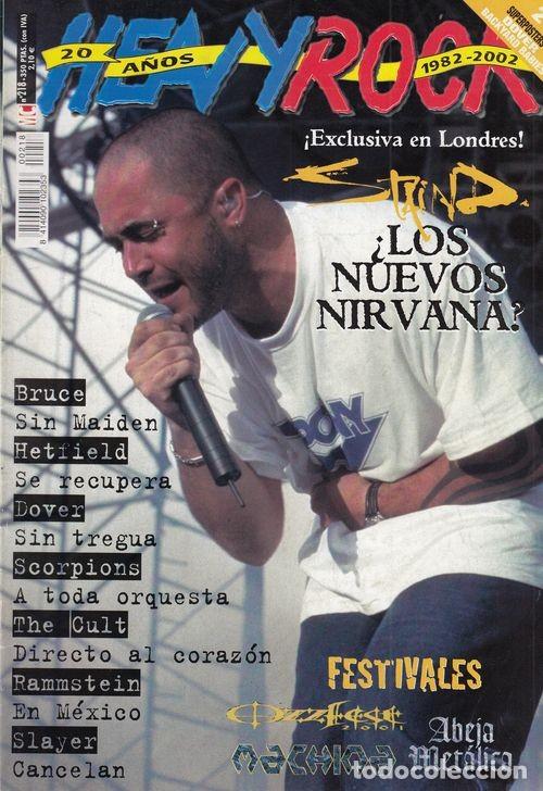 Magazines de musique: HEAVY ROCK MAGAZINE N&ordm; 218 HEAVY METAL INCLUYE POSTERS DOVER BACKYARD BABIES