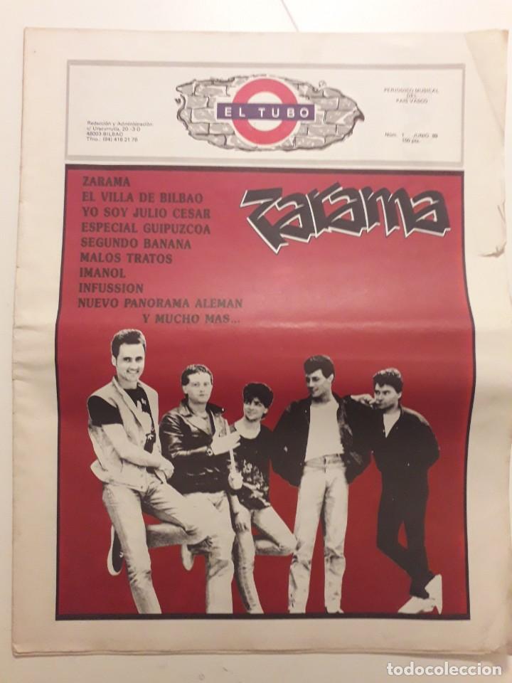 Music magazines: EL TUBO N&ordm; 1. 21 JAPONESAS. THE CURE.SEGUNDO BANANA.CUVYCO.MALOS TRATOS.IMANOL.INFUSSION