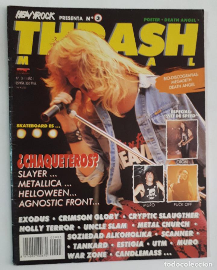 Magazines de musique: revista thrash metal magazine n&ordm; 3 perfecto estado con poster central. agnostic front warzone exodus