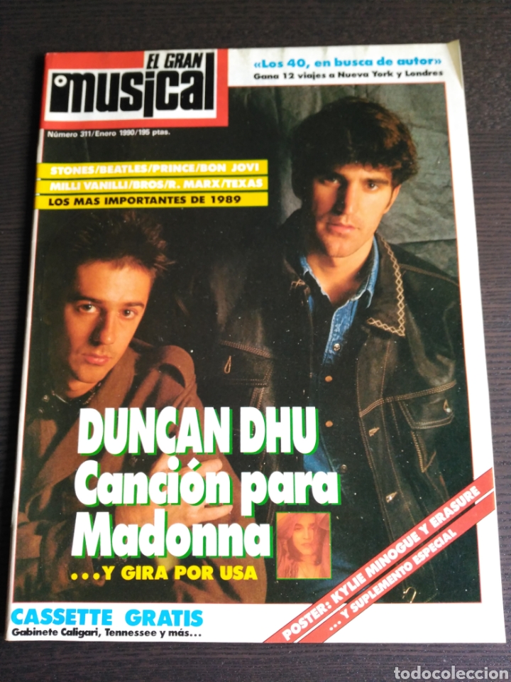 Magazines de musique: El Gran Musical n&ordm; 311. Duncan Dhu. Beatles. 1990