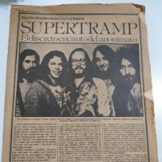 Revistas de música: SAL COMUN - NOVIEMBRE 79 - SUPERTRAMP - EL DISCRETO ENCANTO DEL ANONIMATO