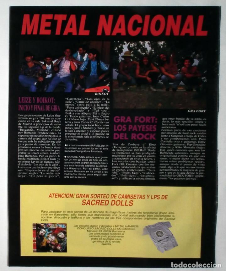 Revistas de m&uacute;sica: MAGAZINE CLIPPINGS: METAL NACIONAL GRA FORT - LEIZE - BOIKOT RECORTE REVISTA