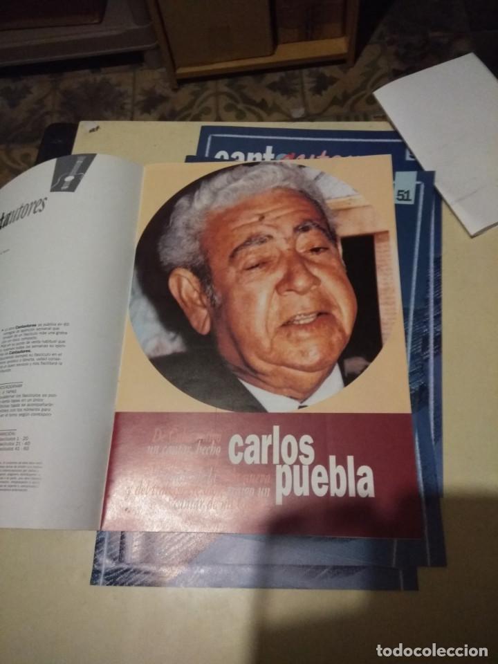 Magazines de musique: CANTAUTORES N&ordm; 51 : CARLOS PUEBLA ( FASCICULO DE 12 PAGINAS DEDICADAS AL CANTAUTOR CUBANO )