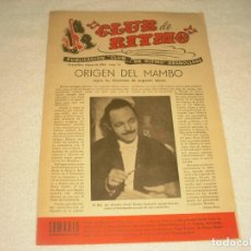Revistas de música: CLUB DE RITMO Nº 71. MARZO 1952 . ORIGEN DEL MAMBO . EN PORTADA PEREZ PRADO.. Lote 146357758