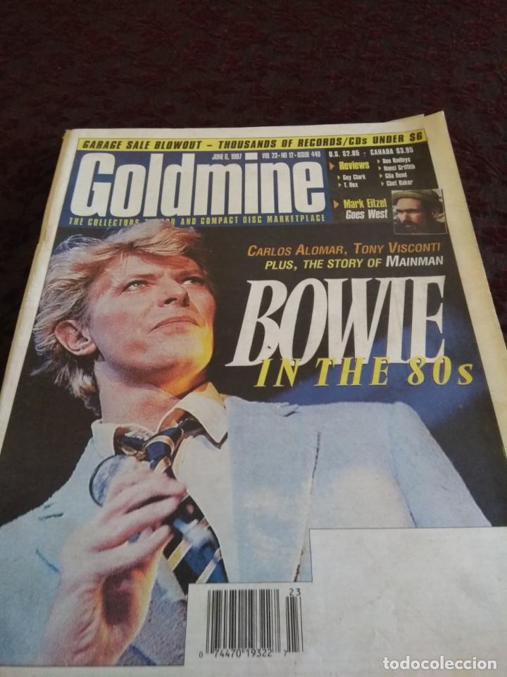 Revistas de m&uacute;sica: GOLDMINE : DAVID BOWIE + MARK EITZEL - Foto 1