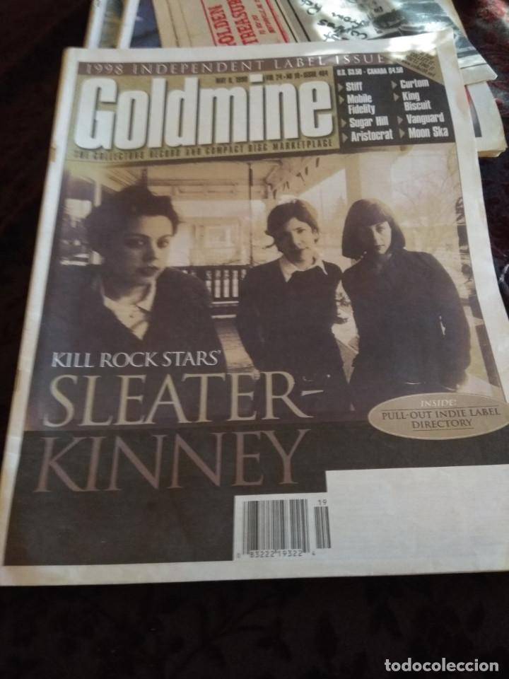Magazines de musique: GOLDMINE : SLEATER KINNEY + MOBILE SOUND FIDELITY LABS + CURTOM RECORDS
