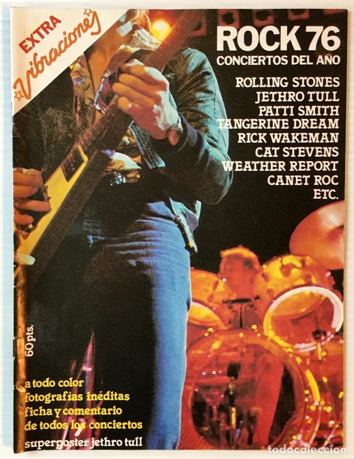 Magazines de musique: EXTRA VIBRACIONES. ROCK 76. CONCIERTOS DEL A&Ntilde;O. REVISTA DE ROCK.