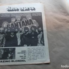 Revistas de música: DISCO EXPRES Nº 203, SANTANA, AÑO 1972. Lote 154520222