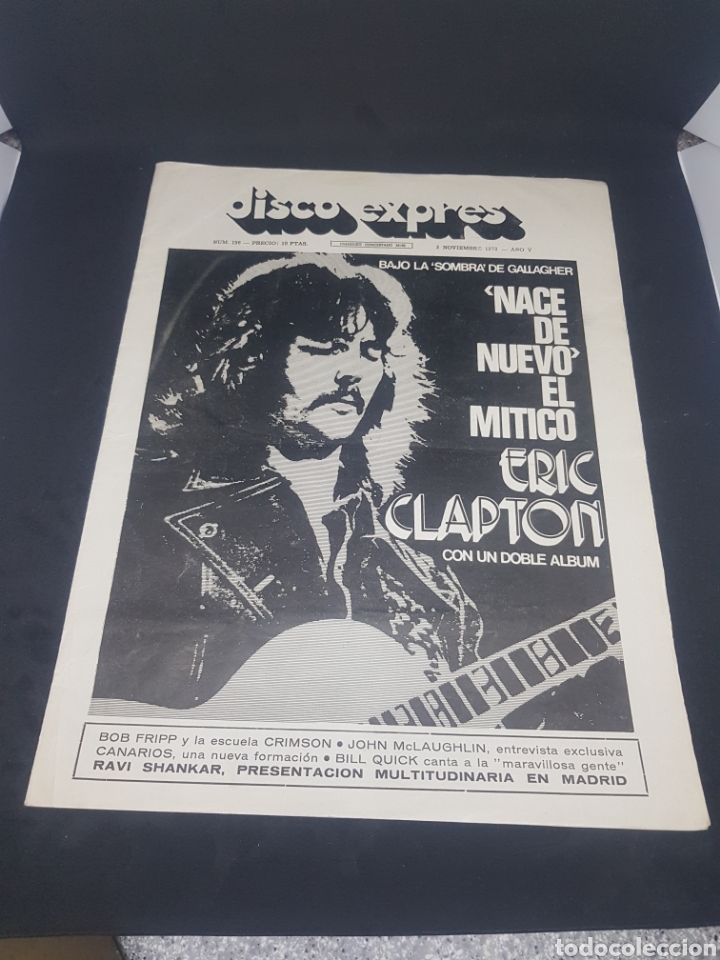 Revistas de m&uacute;sica: Revista musical disco expr&eacute;s 196 Eric Clapton