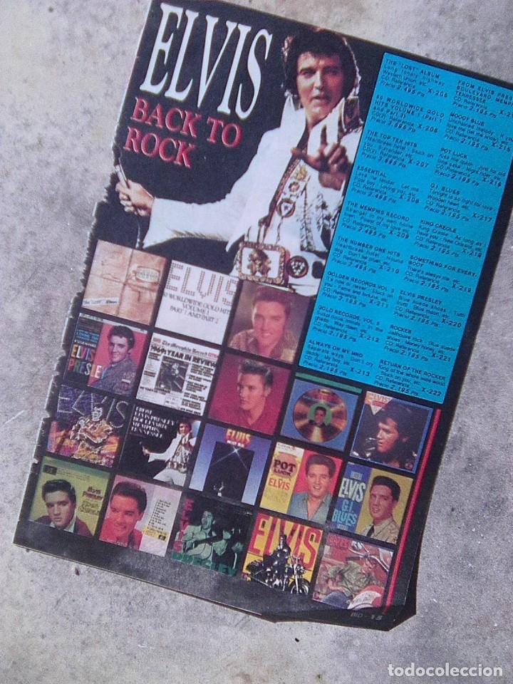 Revistas de m&uacute;sica: Elvis Presley - Recorte boletin Discoplay con discograf&iacute;a - probable primeros 90&acute;s