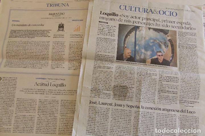 Revistas de m&uacute;sica: DOS RECORTES LOQUILLO HERALDO DE ARAGON ZARAGOZA DICIEMBRE 2018