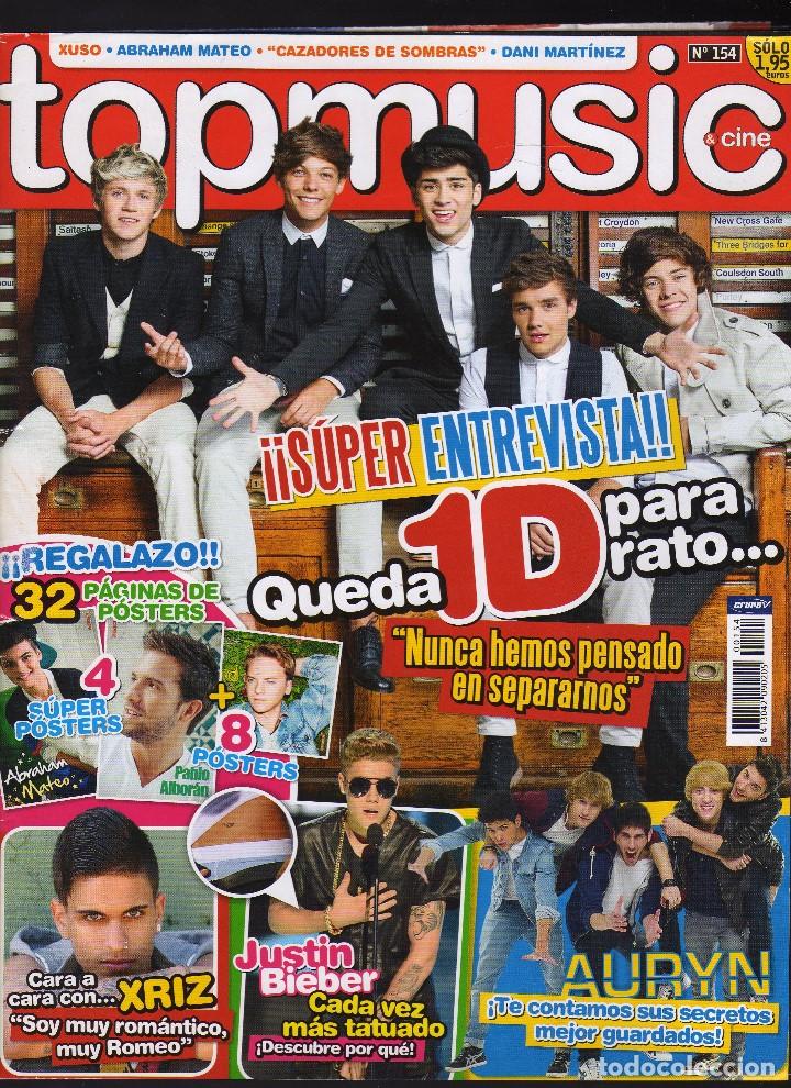 Riviste di musica: REVISTA TOPMUSIC N&ordm; 154 - Julio, 2013 - (EN PORTADA: ONE DIRECTION) - 100 P&Aacute;GINAS - peso: 215 gramos