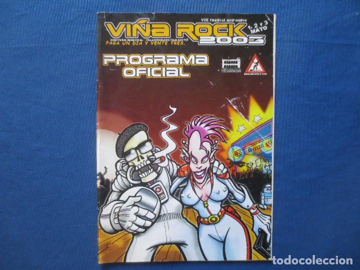 Revistas de m&uacute;sica: VI&Ntilde;A ROCK 2003 - PROGRAMA OFICIAL - Foto 1