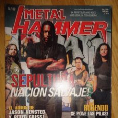 Revistas de música: REVISTA METAL HAMMER Nº 160 (SEPULTURA, ROSENDO, GUNS'N'ROSES...)