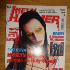 Revistas de música: REVISTA METAL HAMMER Nº 156 (MARILYN MANSON, AMEN, NAPALM DEATH...)