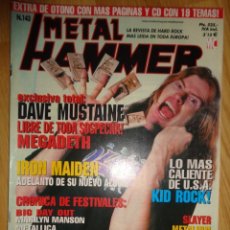 Revistas de música: REVISTA METAL HAMMER Nº 143 (MEGADETH, IRON MAIDEN, KID ROCK...)
