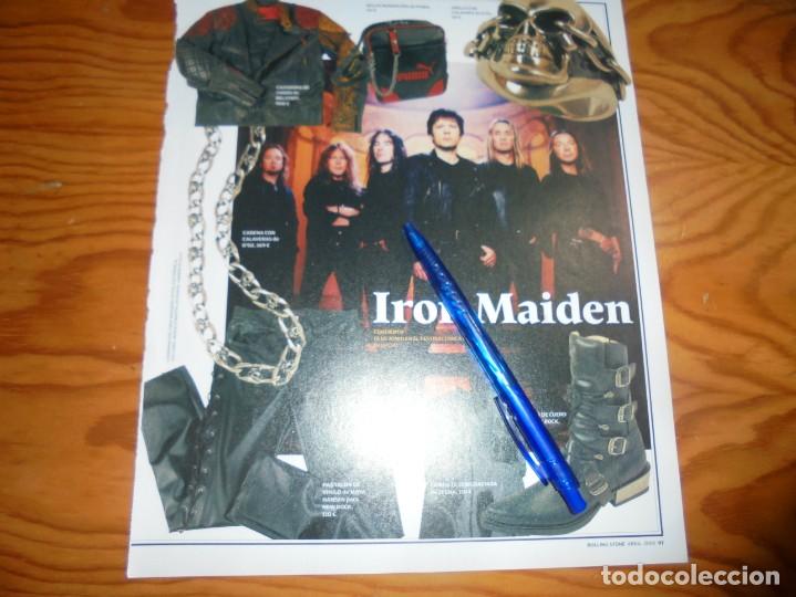 Revistas de m&uacute;sica: RECORTE : ESTILO  IRON MAIDEN . ROLLING STONE, ABRIL 2005