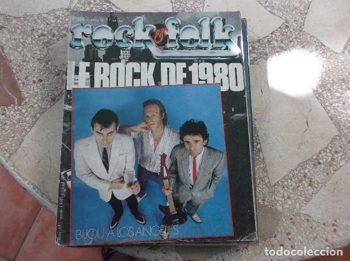 Magazines de musique: rock & folk, n&ordm; 154 , a&ntilde;o-79,poster le rock de 1980,bijou a los angeles,