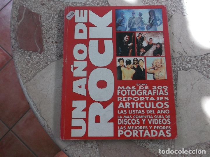 Magazines de musique: un a&ntilde;o de rock,1992, mas de 300 fotos ,reportajes,mejores y peores portadas de discos,guia discos