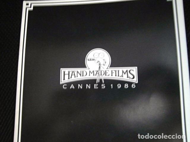 BEATLES GEORGE HARRISON PRODUCTOR HANDMADE FILMS CANNES CATALOGO PRENSA 1986 ORIGINAL RARO EXCELENTE (Música - Revistas, Manuales y Cursos)