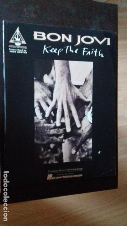 Music magazines: MANUAL BON JOVI LIBRO PARTITURAS CANCIONES KEEP THE FAITH
