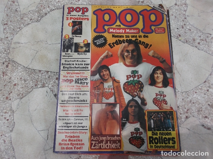 Magazines de musique: pop mit melody marker, n&ordm; 10/76, sin poster, en aleman, bowie,
