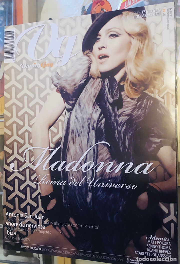 Revistas de m&uacute;sica: MADONNA - VANITY GAY MAGAZINE REVISTA 2008 ESPA&Ntilde;A