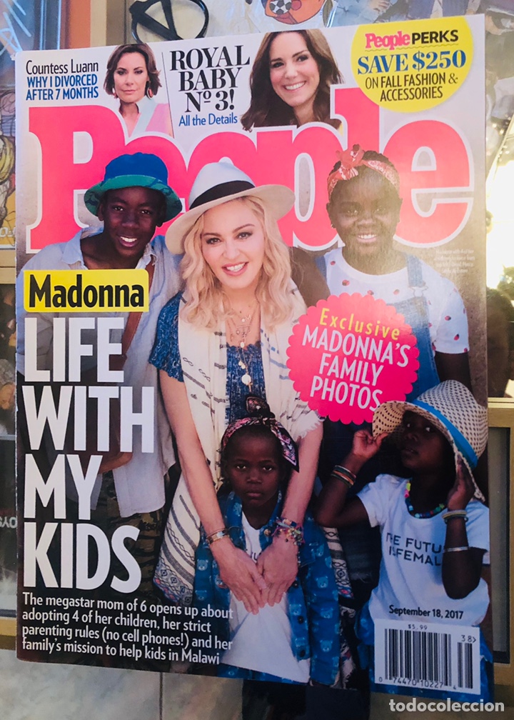 Revistas de m&uacute;sica: MADONNA - PEOPLE USA MAGAZINE REVISTA 2017