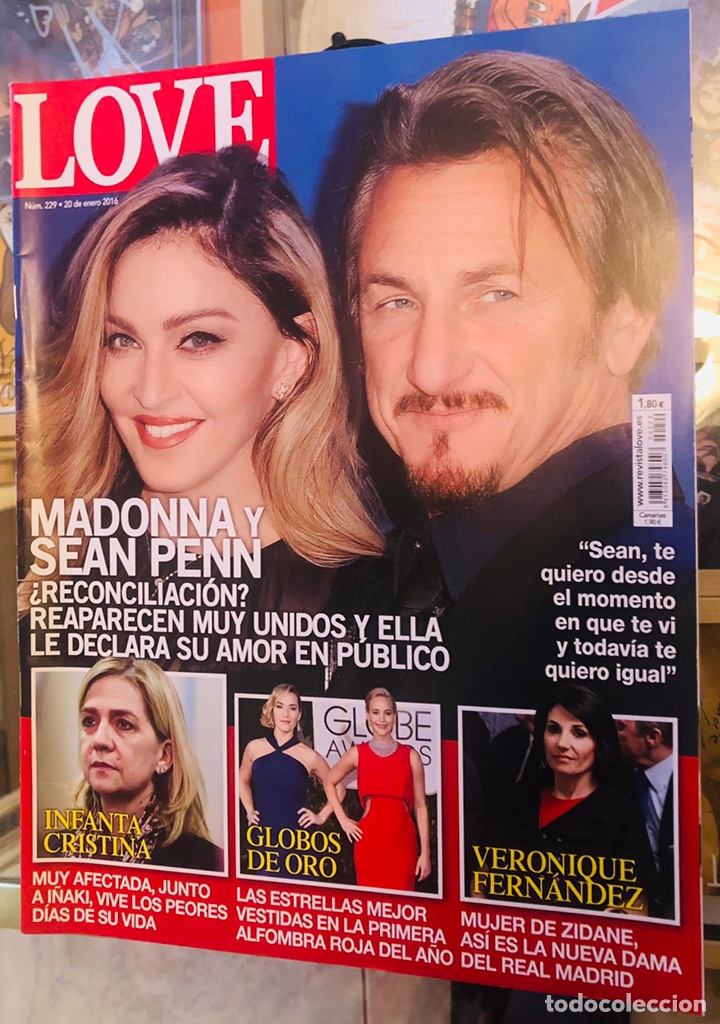 Revistas de m&uacute;sica: MADONNA - LOVE MAGAZINE REVISTA 2016 SEAN PENN